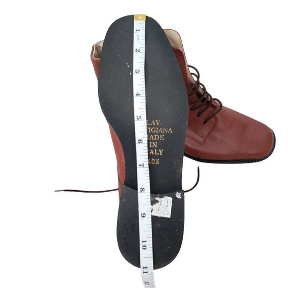 NEW Italian Hand Crafted Leather Lace Up High Top Dressy Chukka Boots - Picture 13 of 14